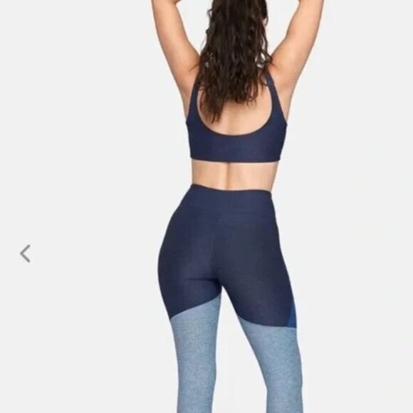 Outdoor Voices Tri Tone Women Leggings Size M Blue - Picture 3 of 13